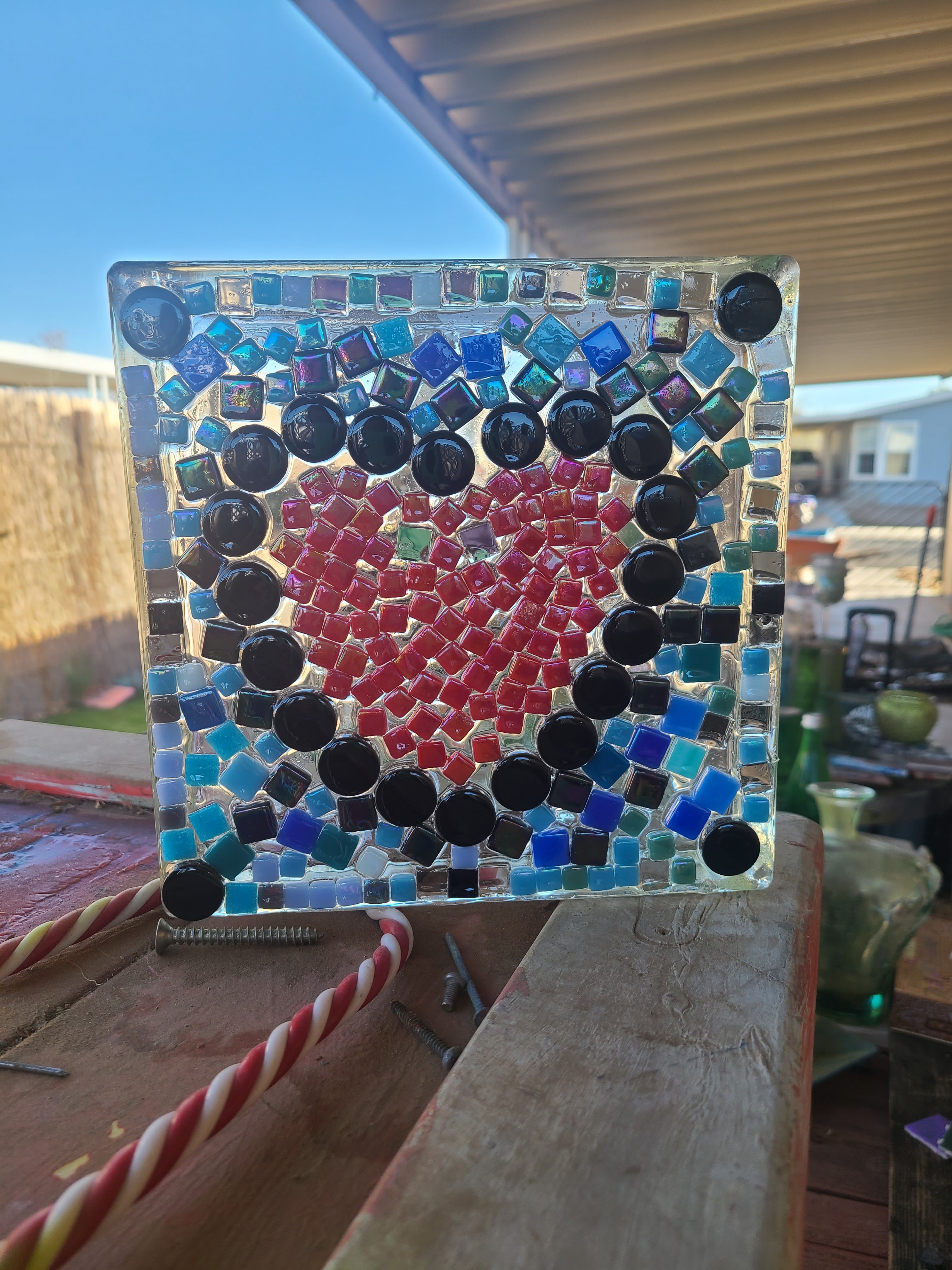 Glass Mosaic Heart